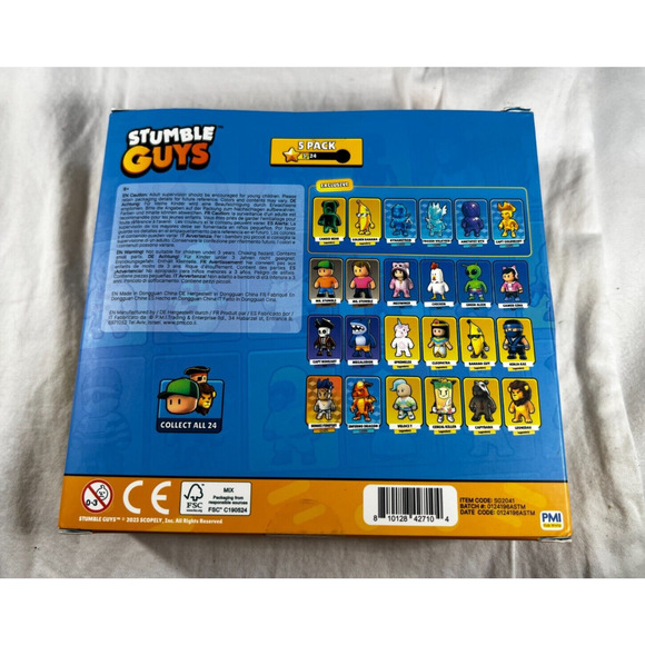 Stumble Guys Set 5 Action Figures Mystery Stumbler Cleopatra Velocit Noheart Mr - Picture 2 of 15